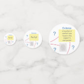 Bewijsraad voor Mystery Crime Solving Confetti (Achterkanten)