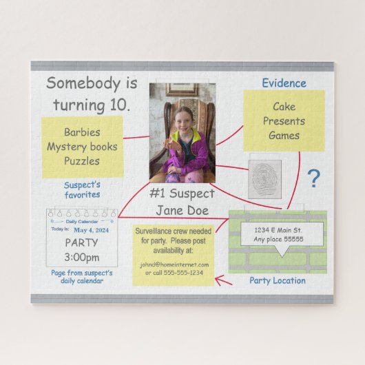 Bewijsraad voor Mystery Crime Solving Legpuzzel (Horizontaal)