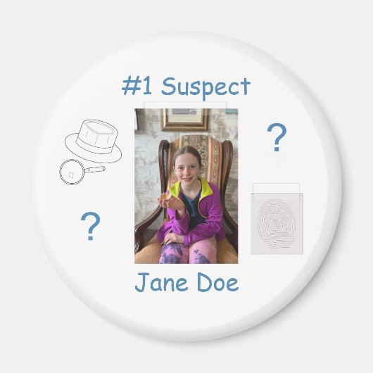 Bewijsraad voor Mystery Crime Solving Magneet (Voorkant)