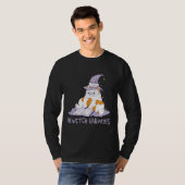 Bewitch Enemies  Magic Cat Witch Saying Witchcraft T-shirt (Voorkant volledig)