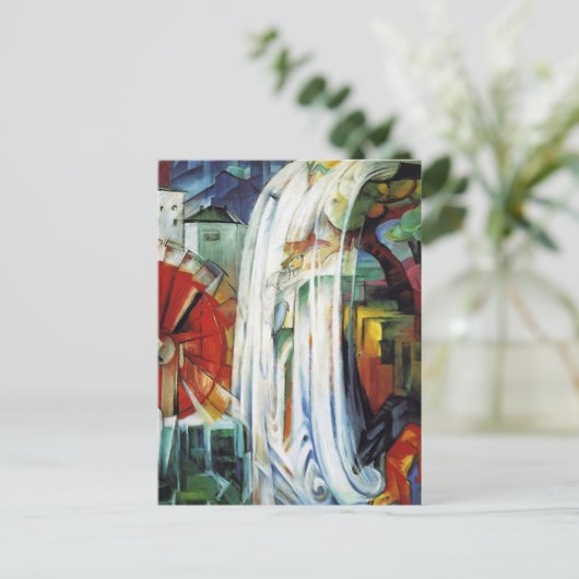 Bewitched Mill Franz Marc Abstract Briefkaart (Staand voorkant)