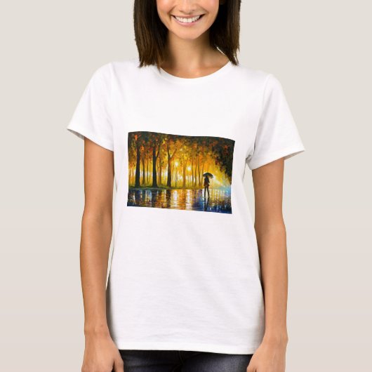 BEWITCHED PARK - Leonid Afremov ¾ Sleeve T-shirt (Voorkant)