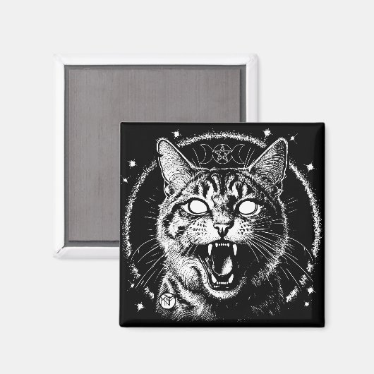 Bewitched Tabby Magneet (Voorkant / Achterkant)