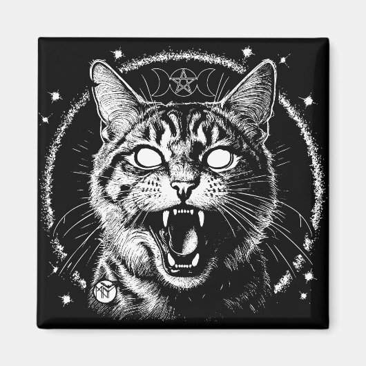 Bewitched Tabby Magneet (Voorkant)