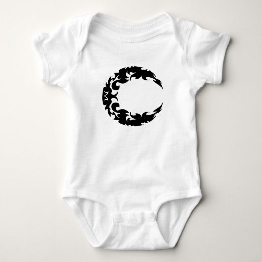 Bewitching Black Crescent Moon Silhouette Romper (Voorkant)
