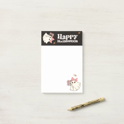 Bewitching Blooms — Halloween with Heart Post-it® Notes (Op bureau)