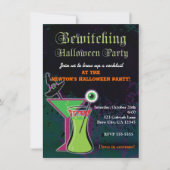 Bewitching Cocktails Halloween Fête Invitation (Devant)