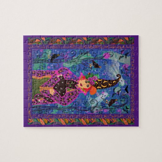 Bewitching Halloween nacht Legpuzzel (Horizontaal)