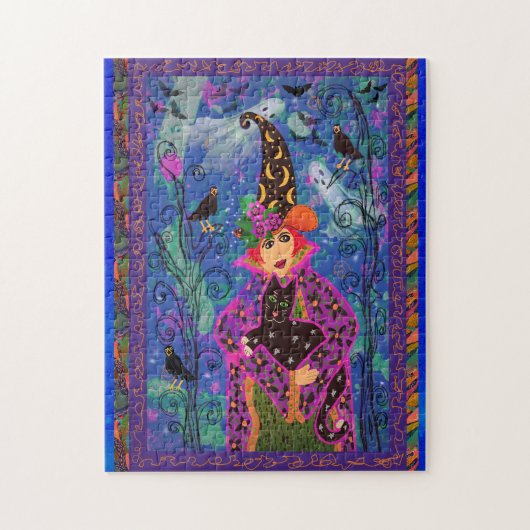 Bewitching Halloween Night 252 pièce Jigsaw Puzzle (Vertical)
