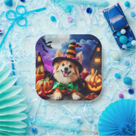 Bewitching Pup's Halloween Howl Papieren Bordje