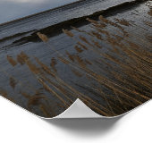 bewolkt dag waterschap Poster (Hoek)