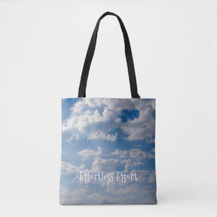 Bewolkte blauwe luchten draagtas