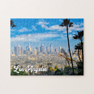 Bewolkte dag boven Los Angeles, Californië Legpuzzel