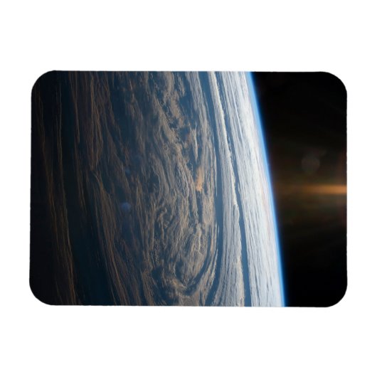 Bewolkte formaties in de Zuid-Indische Oceaan. Magneet (Horizontaal)