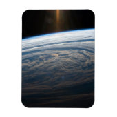 Bewolkte formaties in de Zuid-Indische Oceaan. Magneet (Verticaal)