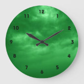 Bewolkte Groene Hemel Grote Klok (Voorkant)