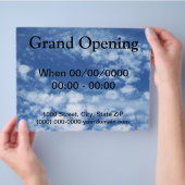 Bewolkte hemel flyer (Hand)