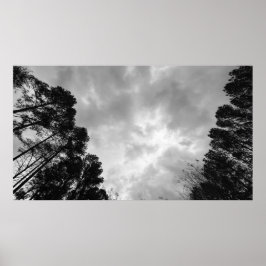 bewolkte lucht, poster