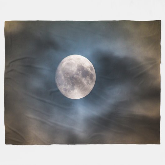 BEWOLKTE MAAN FLEECE DEKEN (Voorkant (Horizontaal))