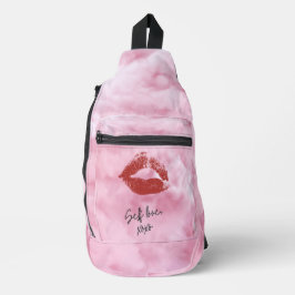 Bewolkte Roze Sling Bag