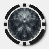 Bewolkte verschijning poker chips (Voorkant)