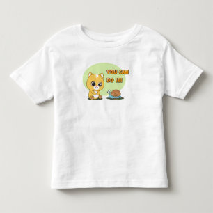 Bewonderbare dierenvrienden: je kunt het! kinder shirts