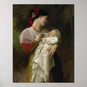 Bewondering Maternelle - William-Adolphe Bouguerea Poster