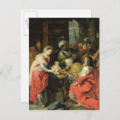 Bewondering van Magi, 1626-29 Briefkaart (Voorkant / Achterkant)
