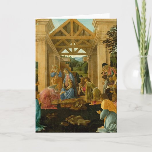 Bewondering van Magi Feestdagen Kaart (Voorkant)