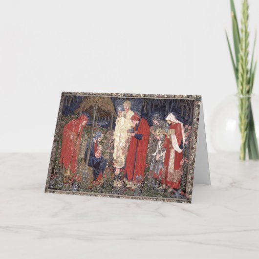Bewondering van Magi Feestdagen Kaart (Voorkant)