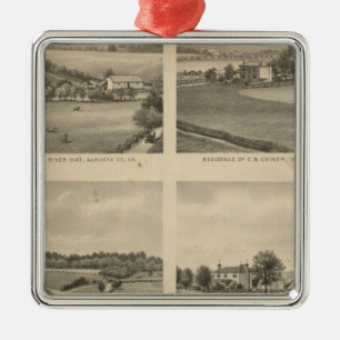 Bewoners van Augusta County Metalen Ornament