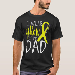Bewust dat ik geel Draag heb voor mijn DAD grappig T-shirt