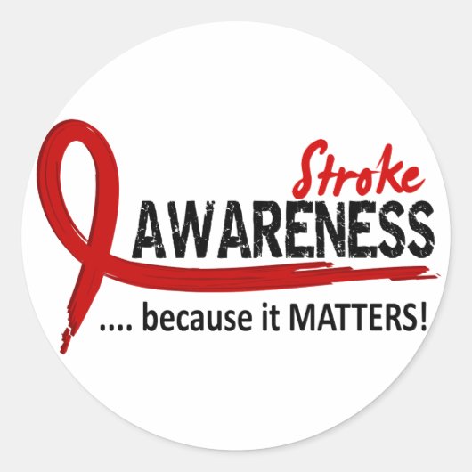 Bewustheid 2 Slag Ronde Sticker (Voorkant)