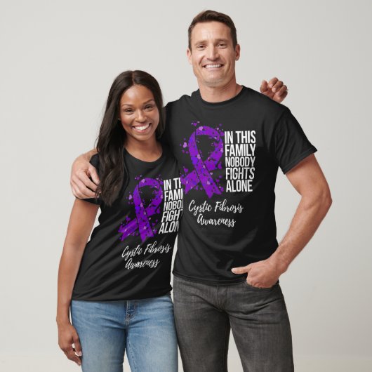 Bewustheid over cystische fibrose bij familieonder t-shirt (Unisex)