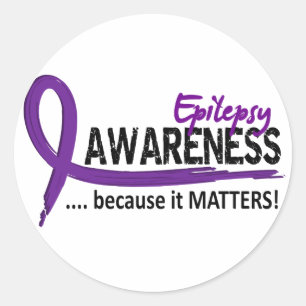 Bewustmaking 2 Epilepsie Ronde Sticker