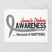 Bewustmaking 2 Jonge Diabetes Briefkaart (Voorkant)