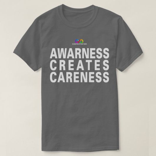 Bewustmaking creëer t-shirt (Design voorkant)