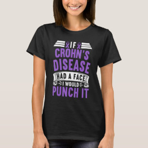 Bewustmaking I als de ziekte van Crohns een gezich T-shirt