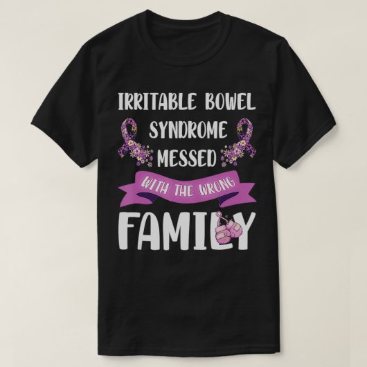 Bewustmaking IBS-familie T-shirt (Design voorkant)