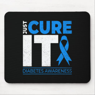 Bewustmaking IT Diabetes Blue Ribbon Diabet Muismat