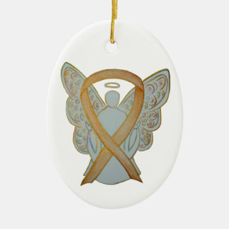 Bewustmaking kinderkanker Ribbon Angel Ornament