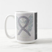 Bewustmaking Ribbon Angel - Aangepaste Mok (Links)