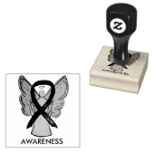 Bewustmaking Ribbon Angel - Aangepaste rubberen st Rubberstempel (Gestempeld)