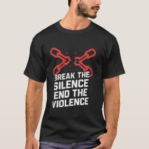 Bewustmaking tegen huiselijk geweld t-shirt
