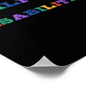 Bewustmaking van autisme - Aanwezigheid boven inva Poster (Hoek)