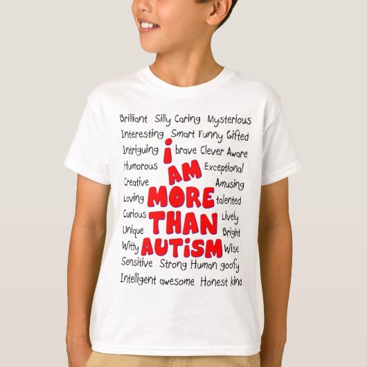 Bewustmaking van autisme - Meer dan autisme! T-shirt (Voorkant)