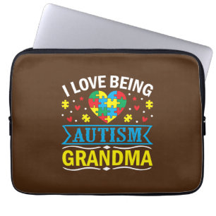 bewustmaking van autisme, Proud autisme oma Laptop Sleeve