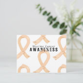 Bewustmaking van baarmoederhalskanker briefkaart (Staand voorkant)