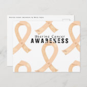 Bewustmaking van baarmoederhalskanker briefkaart (Voorkant / Achterkant)