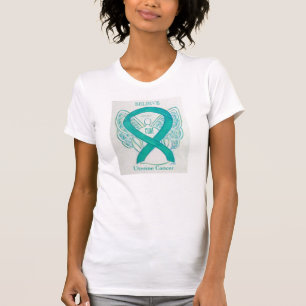 Bewustmaking van baarmoederhalskanker Ribbon Angel T-shirt